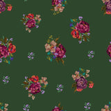 Collection Grande Floraison-Fleurettes-Vert-100% Coton-52260103-03