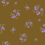 Collection Grande Floraison-Fleurs Délicates-Brun-100% Coton-52260106-01