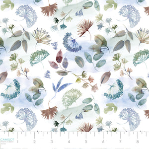 Mood Garden Collection-Pressed Leaves-100% Cotton-Multi