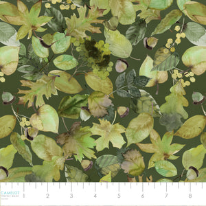 Gather Together Collection-Lush Undergrowth-100% Cotton-Green