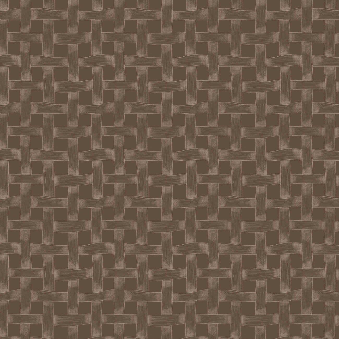 Over the Moor Collection-Basketweave-100% Cotton-Brown