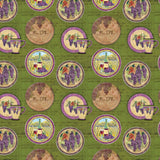 Aged Vineyard Collection-Medallions-100% Cotton-Green-55230505-01