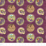 Aged Vineyard Collection-Medallions-100% Cotton-Purple-55230505-02