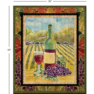 Collection de vignes âgées - Panneau Vineyard - 100% coton - Multi - 5230509P-01