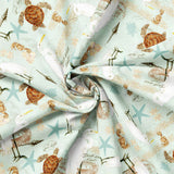 Coastal Waterways Collection-Collage-Aqua-100% Cotton 55230602-01