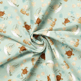 Coastal Waterways Collection-Treasure-Aqua-100% Cotton 55230603-01