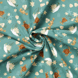 Coastal Waterways Collection-Treasure-Teal-100% Cotton 55230603-02