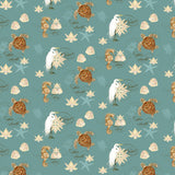 Coastal Waterways Collection-Treasure-Teal-100% Cotton 55230603-02