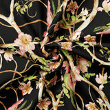 Bloom Tapestry Collection-Enchanting Ivy-Black-100% Cotton 55230801-01