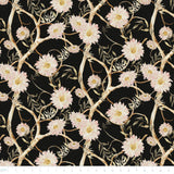 Bloom Tapestry Collection-Tangled Blooms-Black-100% Cotton 55230802-01