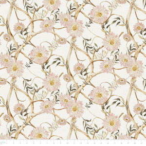 Bloom Tapestry Collection-Tangled Blooms-Cream-100% Cotton 55230802-02