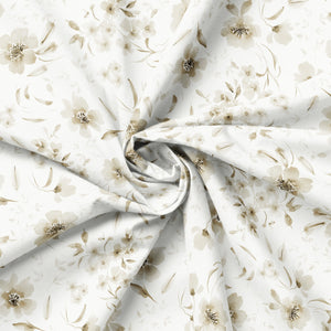 Peace and Wildflowers Collection-Sway in the Wind-Beige-Quilting Fabrics-55240101-01