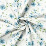 Peace and Wildflowers Collection-Sway in the Wind-Blue-Quilting Fabrics-55240101-02