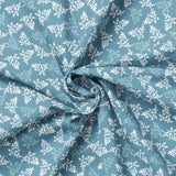 Peace and Wildflowers Collection-Slip Through Time-Blue-Quilting Fabrics-55240102-02