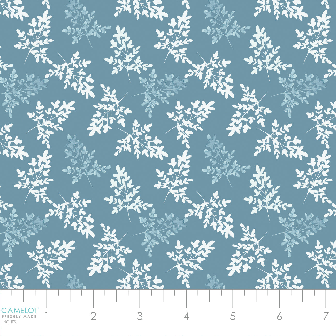 Peace and Wildflowers Collection-Slip Through Time-Blue-Quilting Fabrics-55240102-02