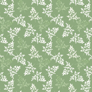 Peace and Wildflowers Collection-Slip Through Time-Green-Quilting Fabrics-55240102-03