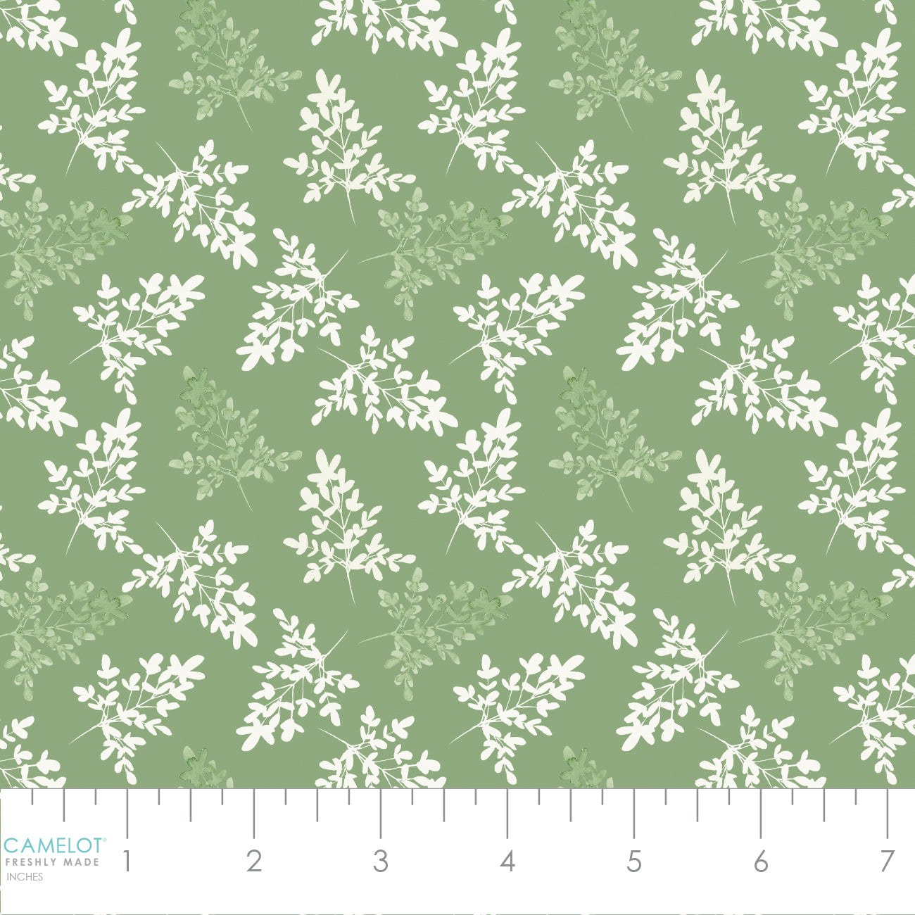 Peace and Wildflowers Collection-Slip Through Time-Green-Quilting Fabrics-55240102-03