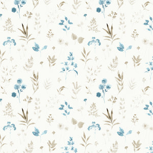 Peace and Wildflowers Collection-Mixed Wildflowers-Beige-Quilting Fabrics-55240103-01