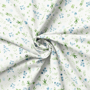 Peace and Wildflowers Collection-Mixed Wildflowers-Green-Quilting Fabrics-55240103-02