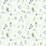 Peace and Wildflowers Collection-Mixed Wildflowers-Green-Quilting Fabrics-55240103-02