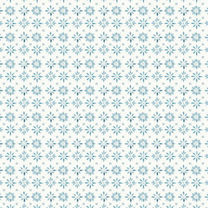 Peace and Wildflowers Collection-Delicate Petals-Blue-Quilting Fabrics-55240106-02