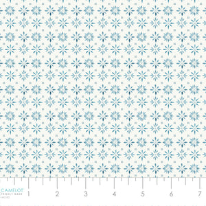 Peace and Wildflowers Collection-Delicate Petals-Blue-Quilting Fabrics-55240106-02