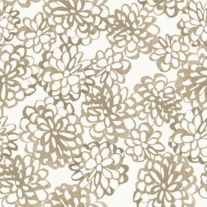 Peace and Wildflowers Collection-Floral Ripples-Beige-Quilting Fabrics-55240107-01