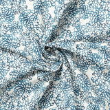 Peace and Wildflowers Collection-Floral Ripples-Blue-Quilting Fabrics-55240107-02