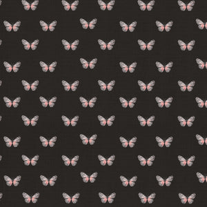 Fluttering Blooms Collection-Flight of the Monarchs-Charcoal-Quilting Fabrics-55240204-02