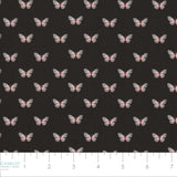 Fluttering Blooms Collection-Flight of the Monarchs-Charcoal-Quilting Fabrics-55240204-02