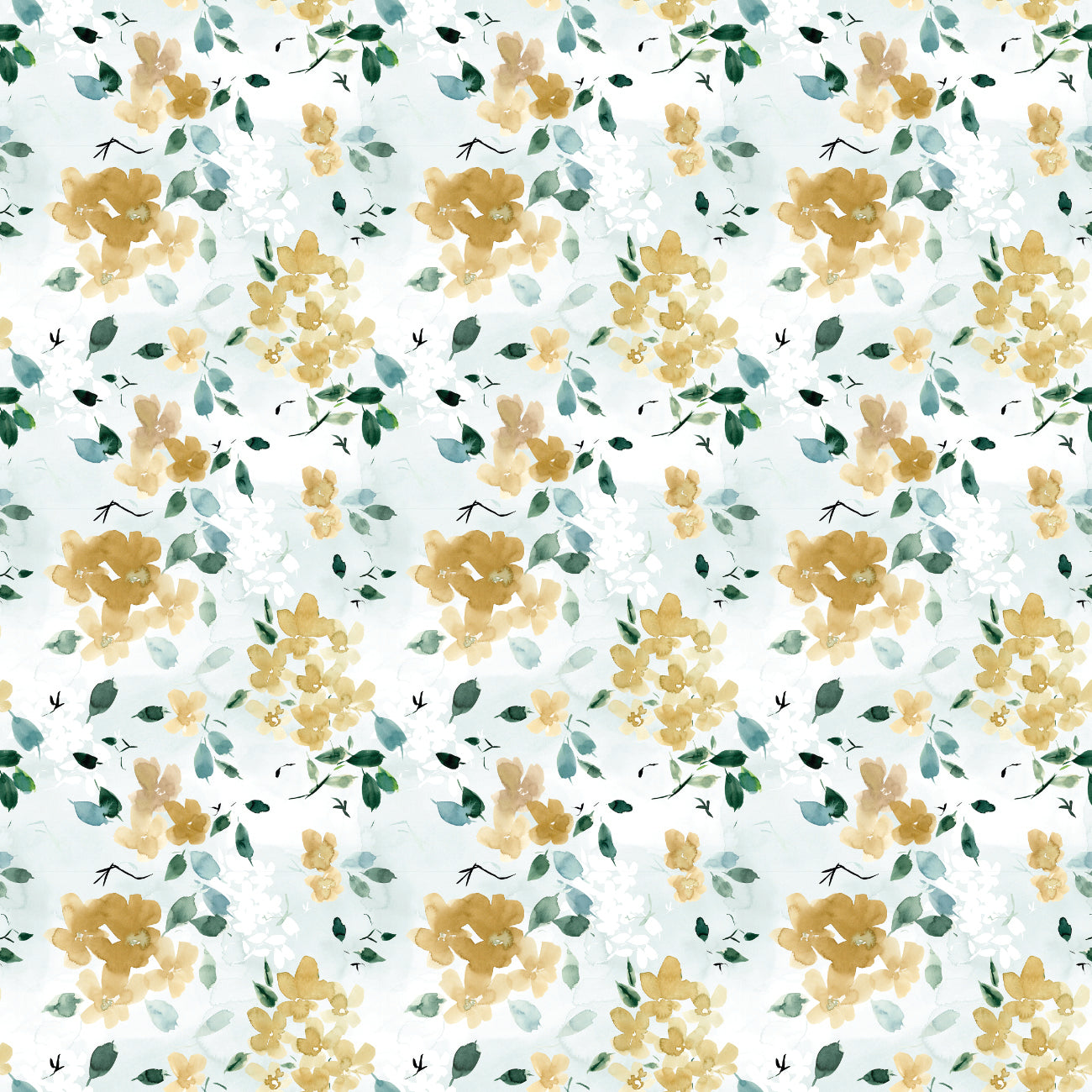 Golden Hour Collection-Golden Petals-White-100% Cotton-55240302-01