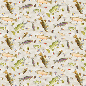 Fishful Thinking Collection-Catch of the Day-Off-White-Quilting Cotton-55240402-01