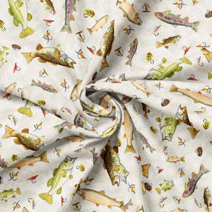 Fishful Thinking Collection-Catch of the Day-Off-White-Quilting Cotton-55240402-01