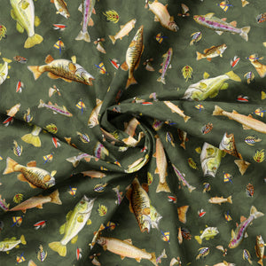 Fishful Thinking Collection-Catch of the Day-Green-Quilting Cotton-55240402-03