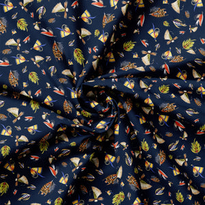 Fishful Thinking Collection-Fishing Lures-Navy-Quilting Cotton-55240403-02