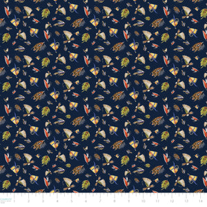 Fishful Thinking Collection-Fishing Lures-Navy-Quilting Cotton-55240403-02