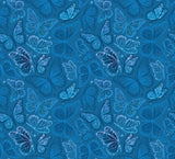 Disco Queen Collection-Shimmering Butterflies-Blue-100% Cotton-55240608-02