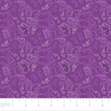 Collection Reine Disco -Papillons chatoyants-  Violet-100% Coton-55240608-03