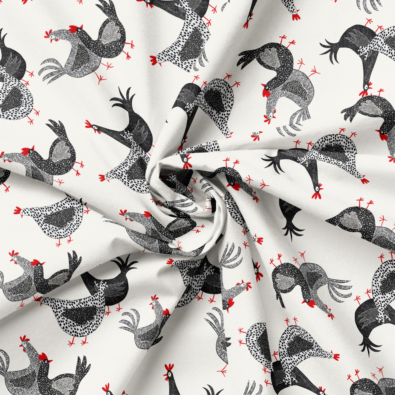 Hen House Collection-Roosters and Hens-Off-White-100% Cotton-55250101-01