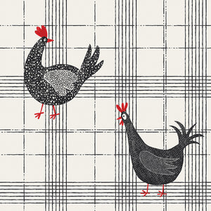 Hen House Collection-Chicken Plaid-Off-White-100% Cotton-55250102-01