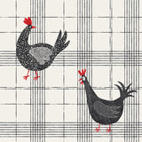 Hen House Collection-Chicken Plaid-Off-White-100% Cotton-55250102-01