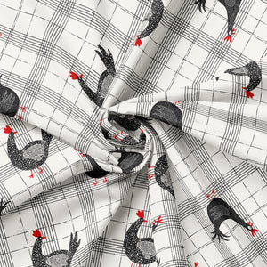 Hen House Collection-Chicken Plaid-Off-White-100% Cotton-55250102-01
