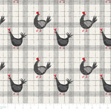 Hen House Collection-Chicken Plaid-Off-White-100% Cotton-55250102-01