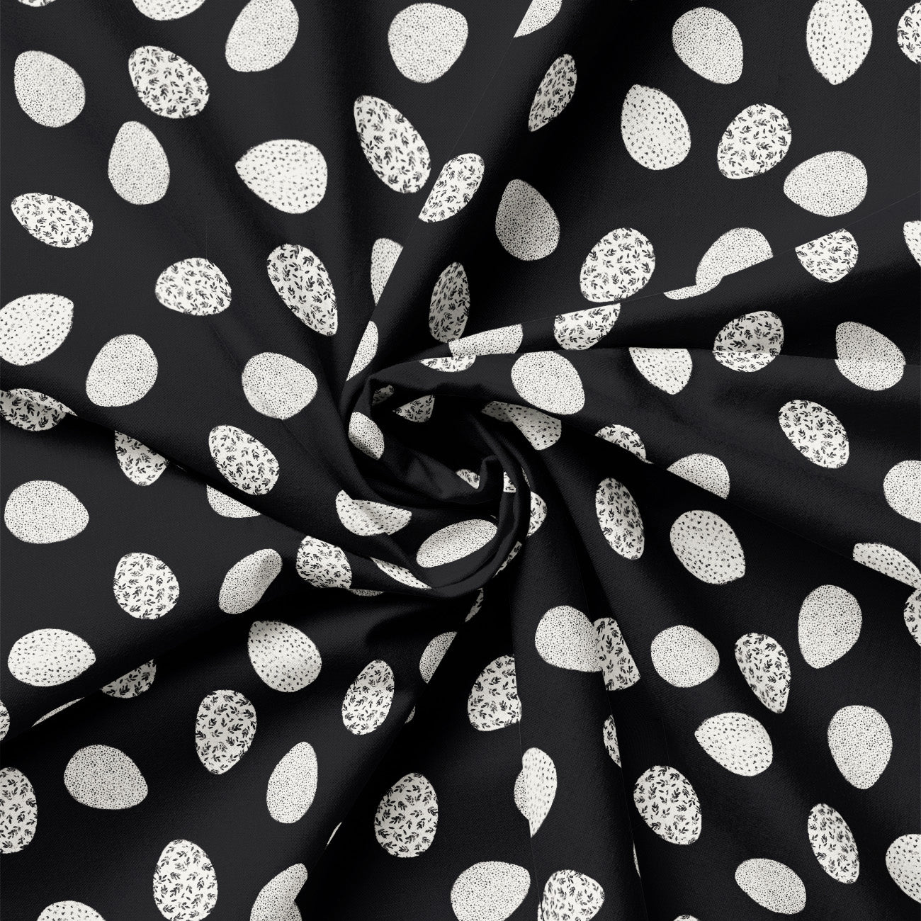 Hen House Collection-Pretty Egg Toss-Black-100% Cotton-55250103-01