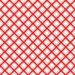 Hen House Collection-Tiny Plaid-Red-100% Cotton-55250104-01