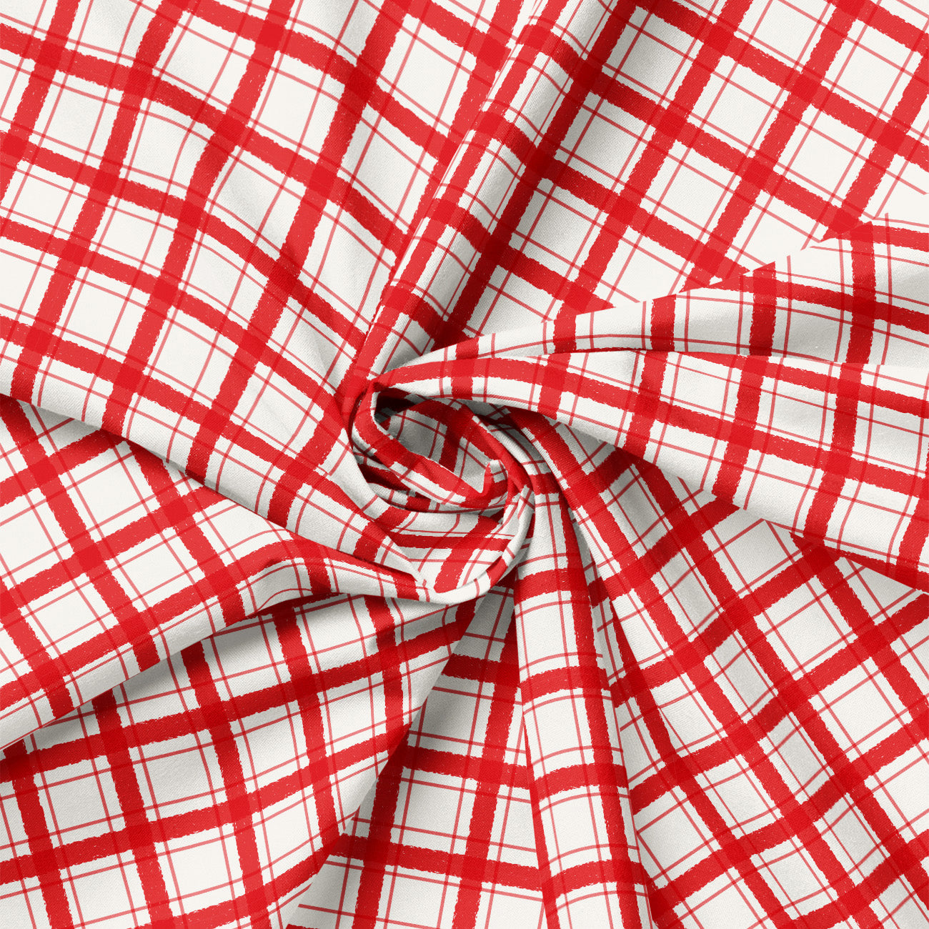 Hen House Collection-Tiny Plaid-Red-100% Cotton-55250104-01