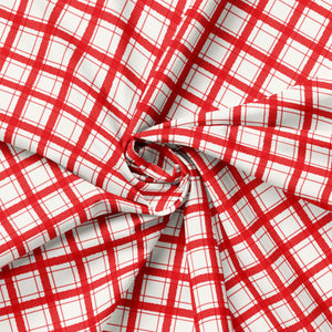 Hen House Collection-Tiny Plaid-Red-100% Cotton-55250104-01