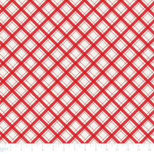 Hen House Collection-Tiny Plaid-Red-100% Cotton-55250104-01