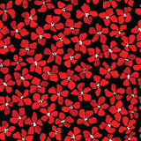 Hen House Collection-Scattered Floral-Red-Black-100% Cotton-55250106-02