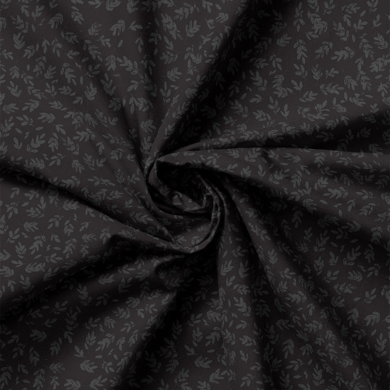 Hen House Collection-Leaves-Black-100% Cotton-55250107-01